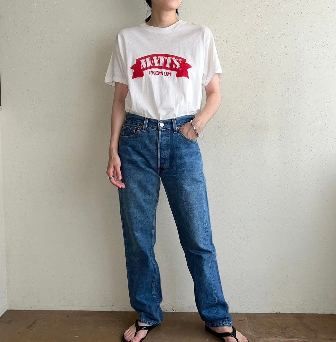 90s "Matt's Premium" Printed T-shirt