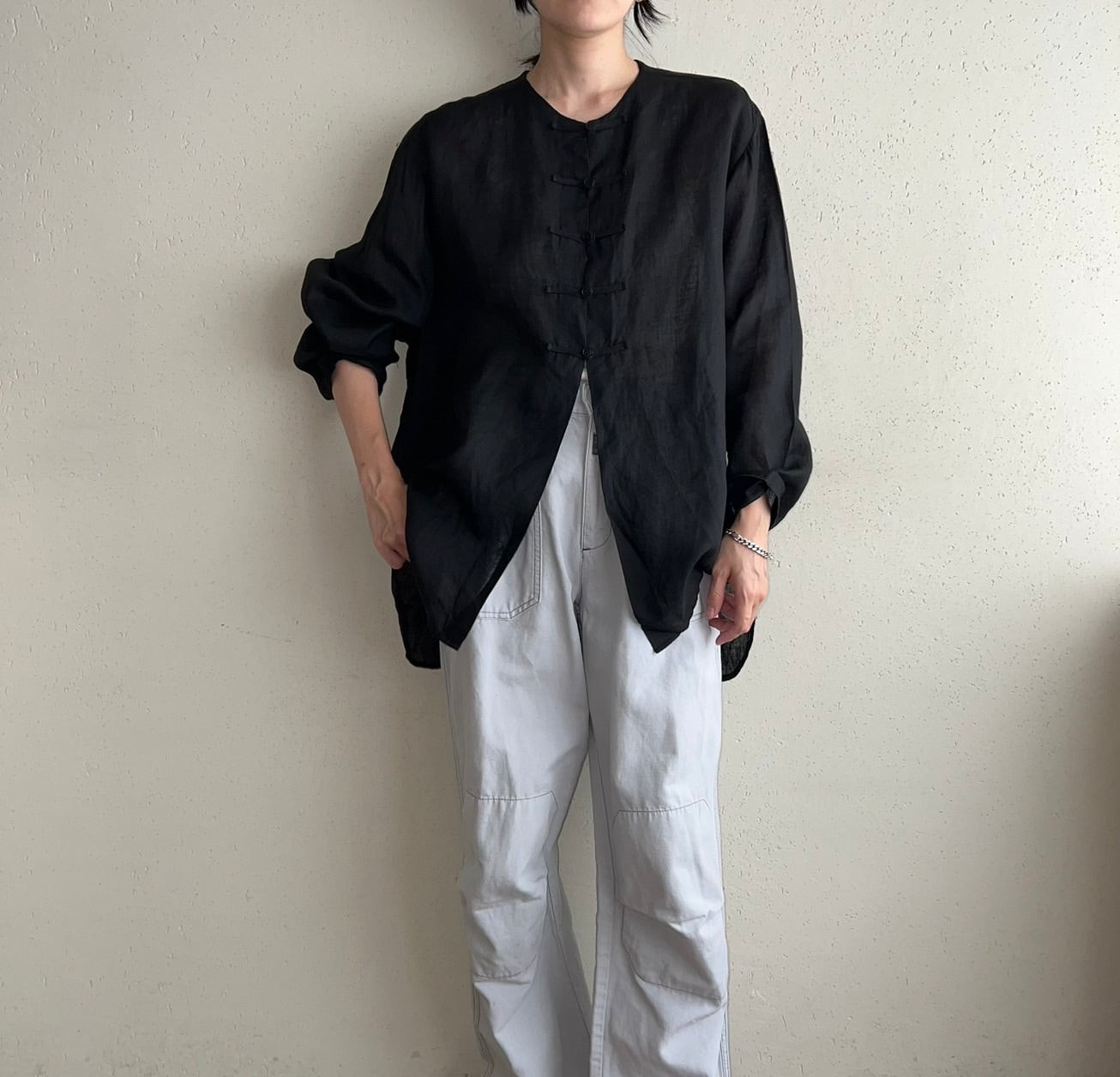 90s Asian Design Blouse Made in Italy