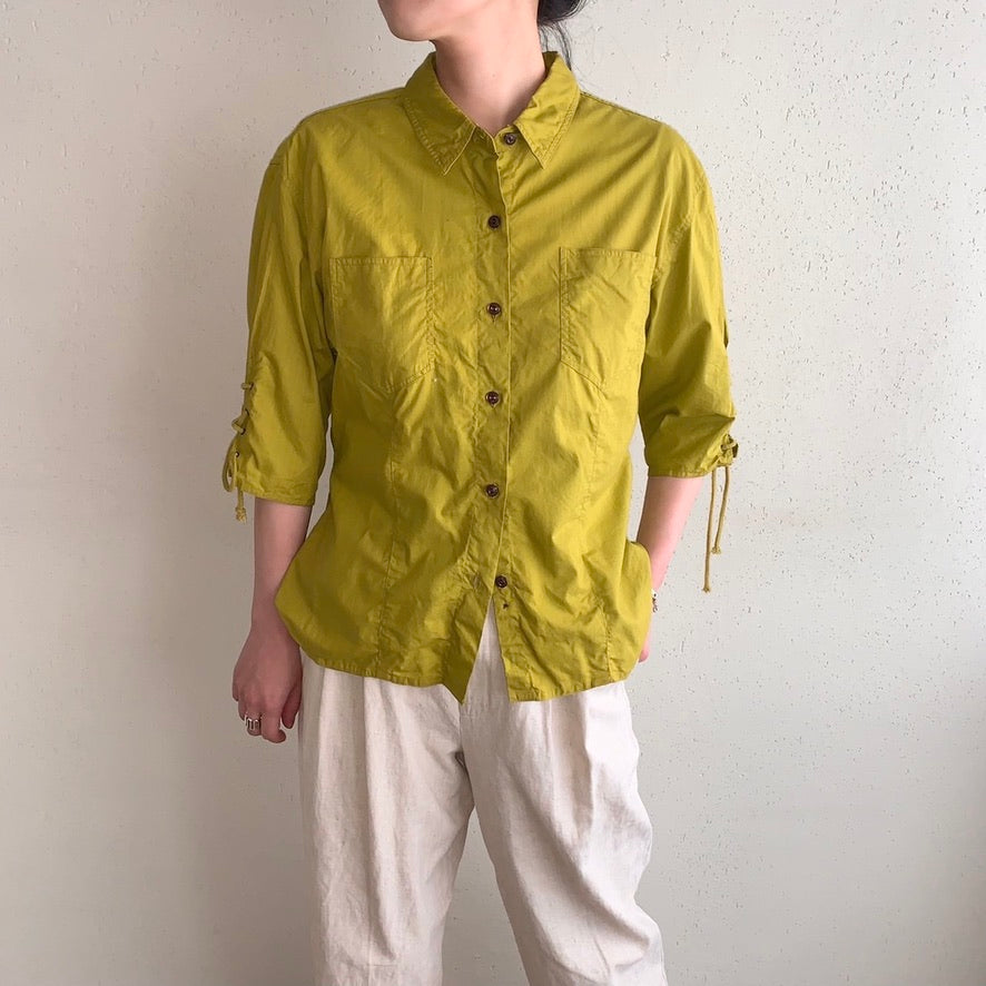 90s EURO Lace Up Shirt
