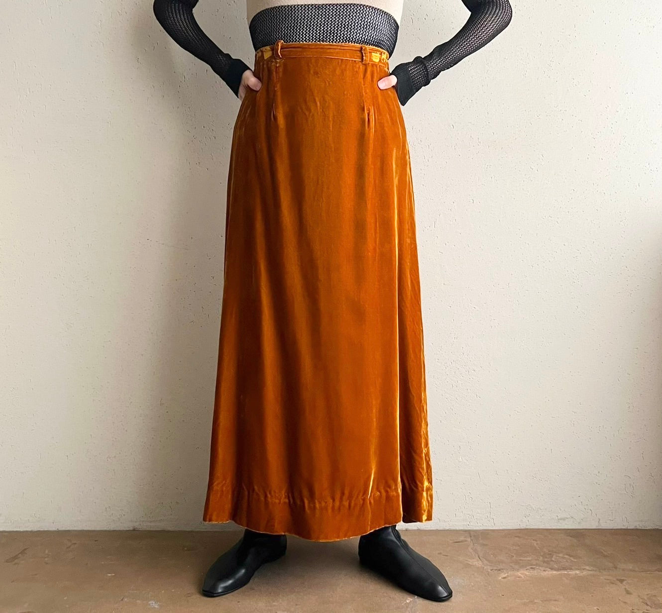 70s Velour Skirt