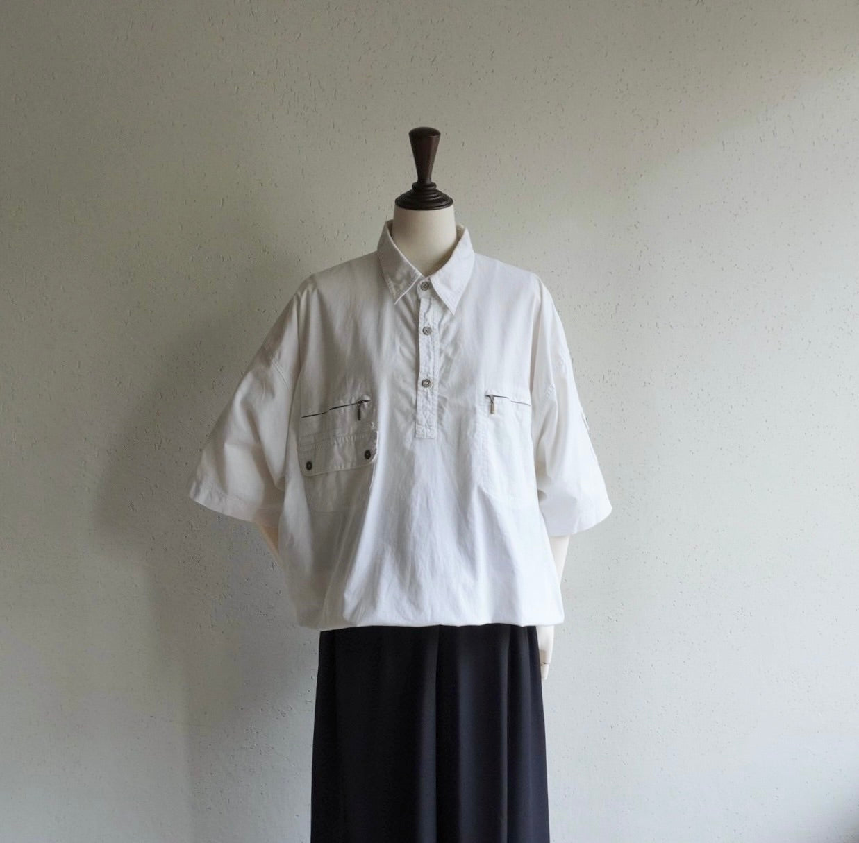 90s EURO Zip Design Top