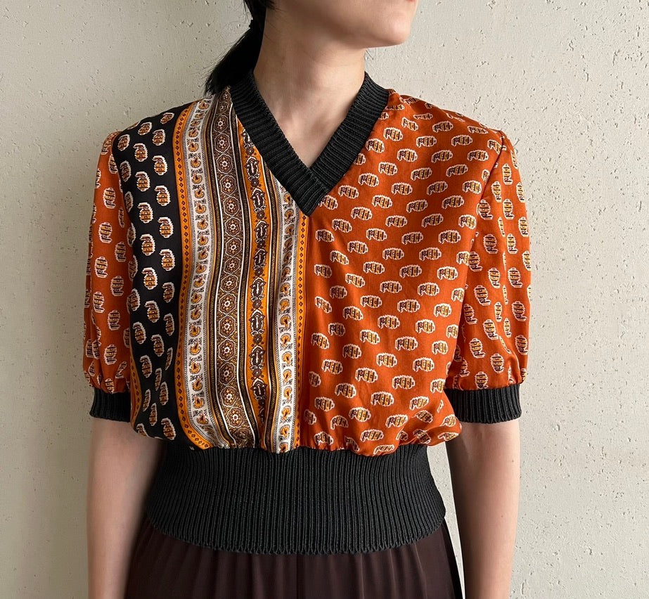 80s Printed Top