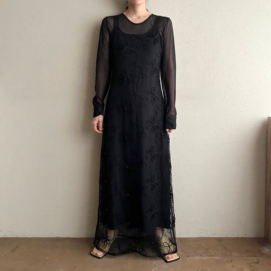 90s Lace Design Dress