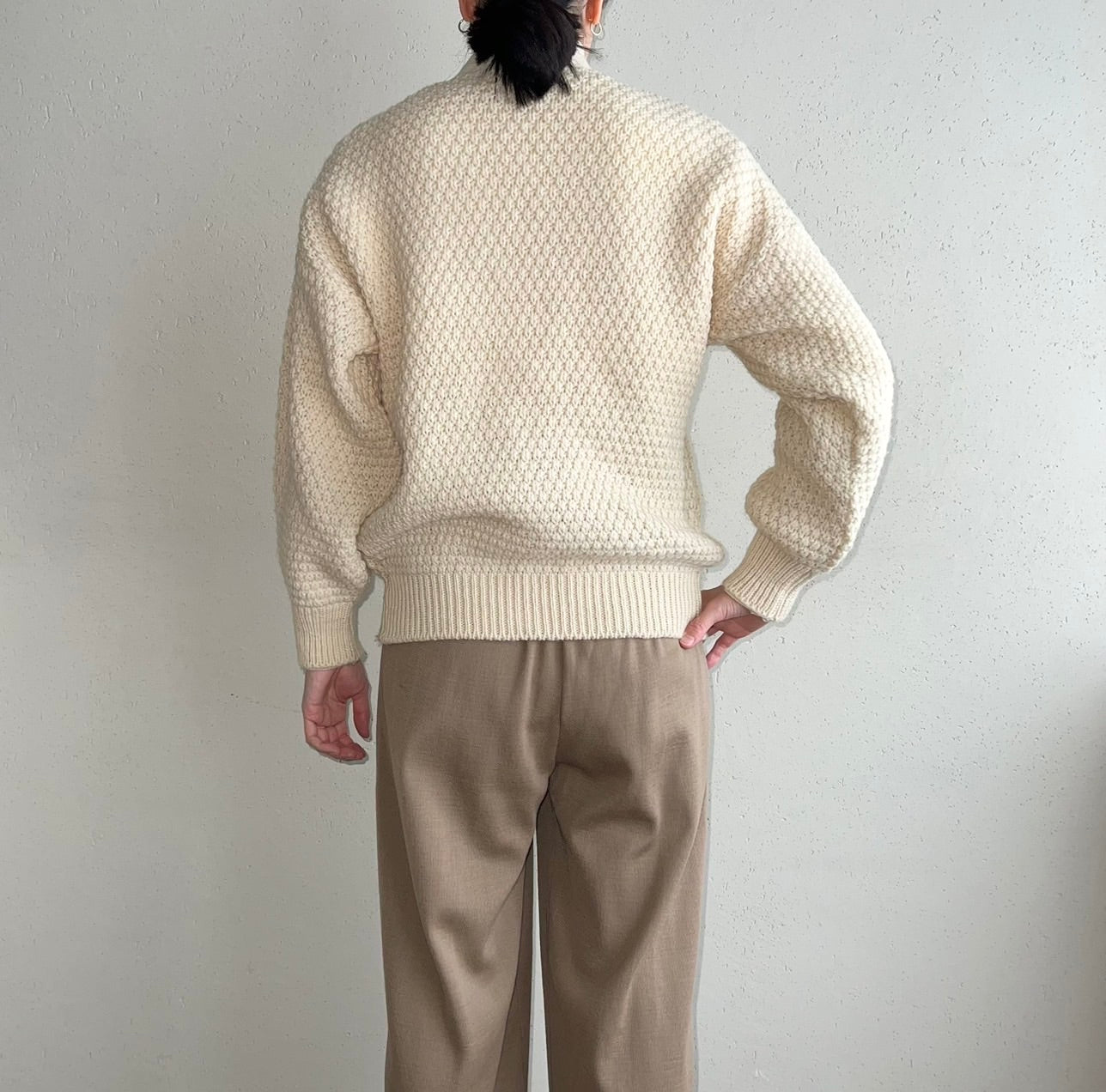 90s Wool Knit Cardigan Made in United Kingdom