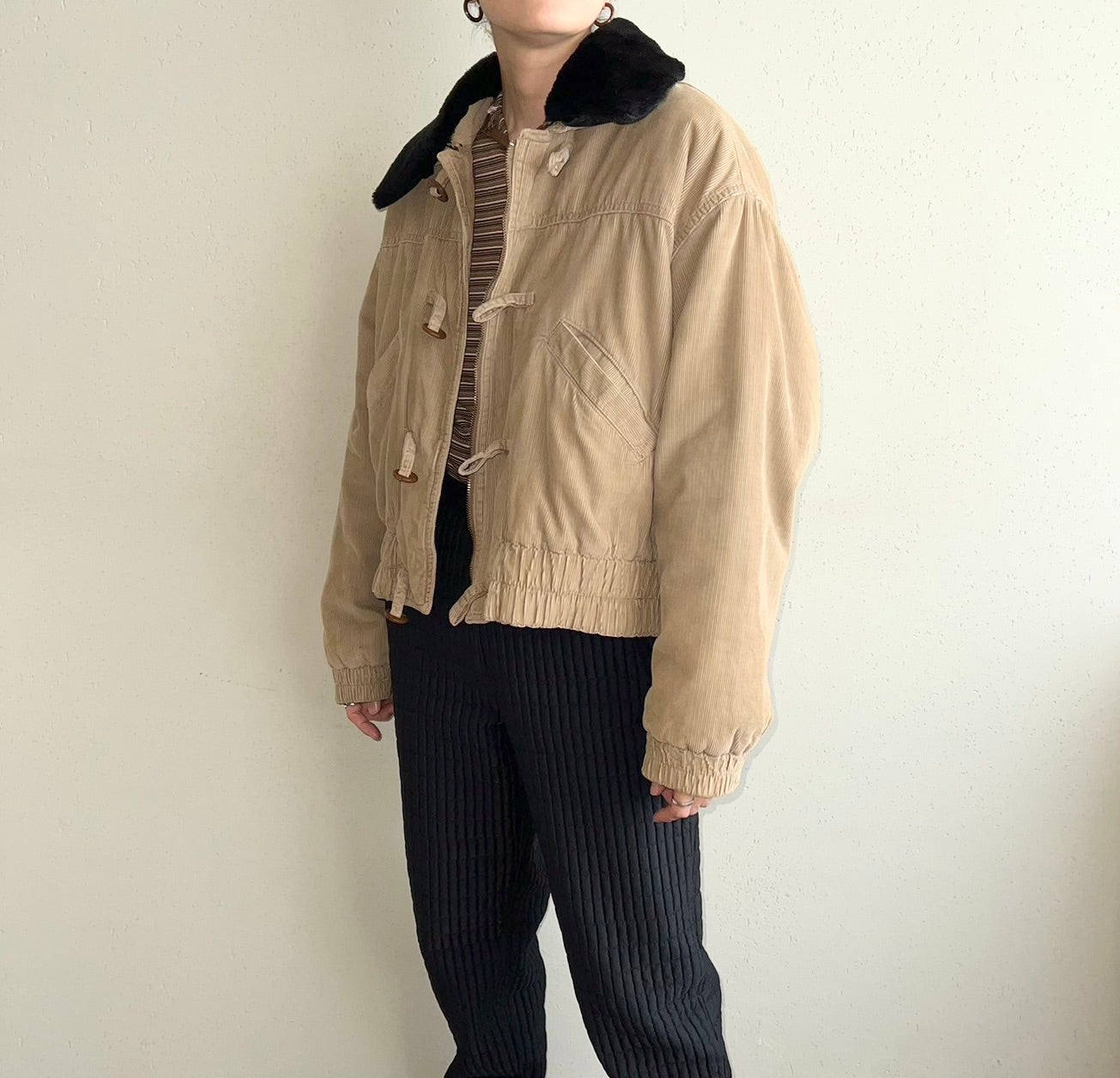 90s ”BLUE FAMILY BENETTON”Corduroy Jacket Made in Italy