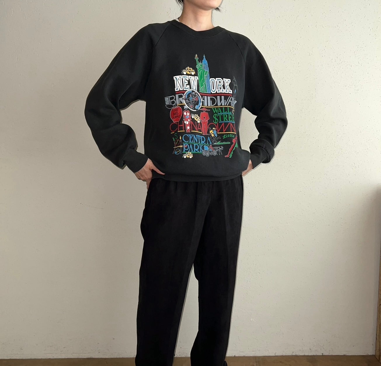 90s Printed Sweater Made in USA