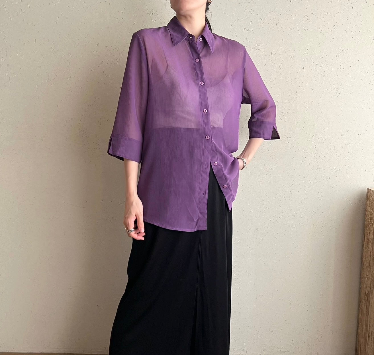 90s EURO Sheer Shirt