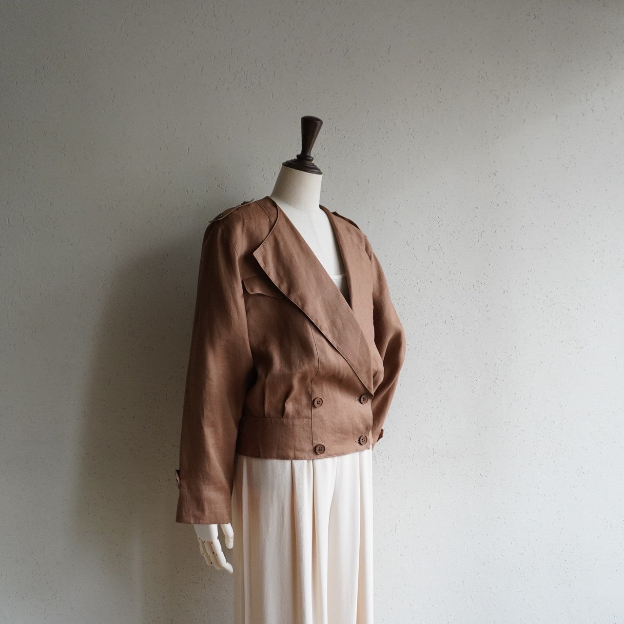 80s Linen Jacket Made in Italy