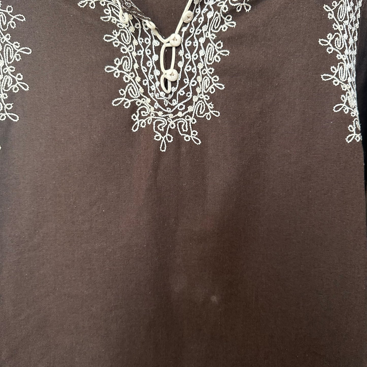 80s Embroidery Dress