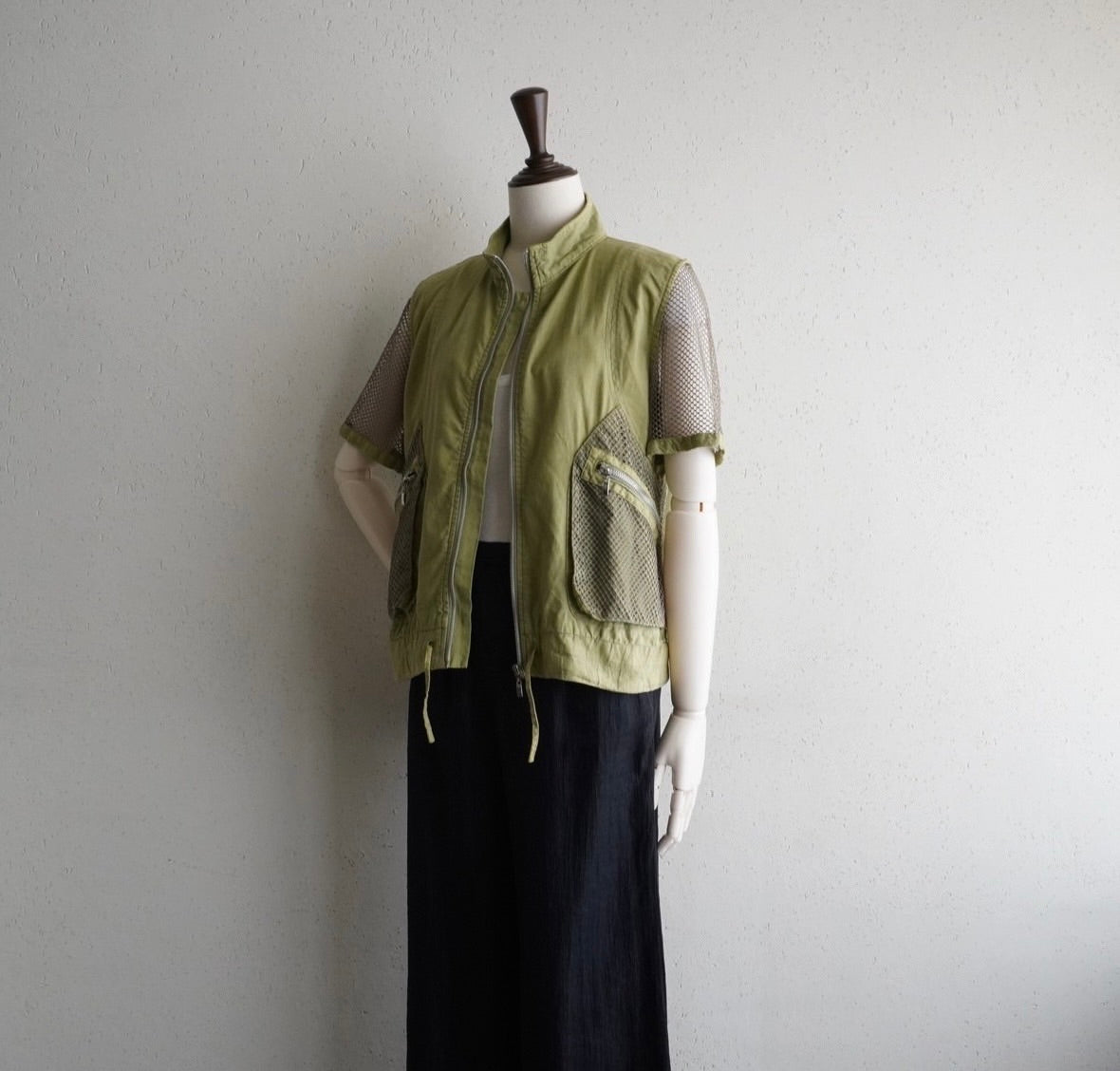 90s EURO Mesh Design Shirt , Jacket