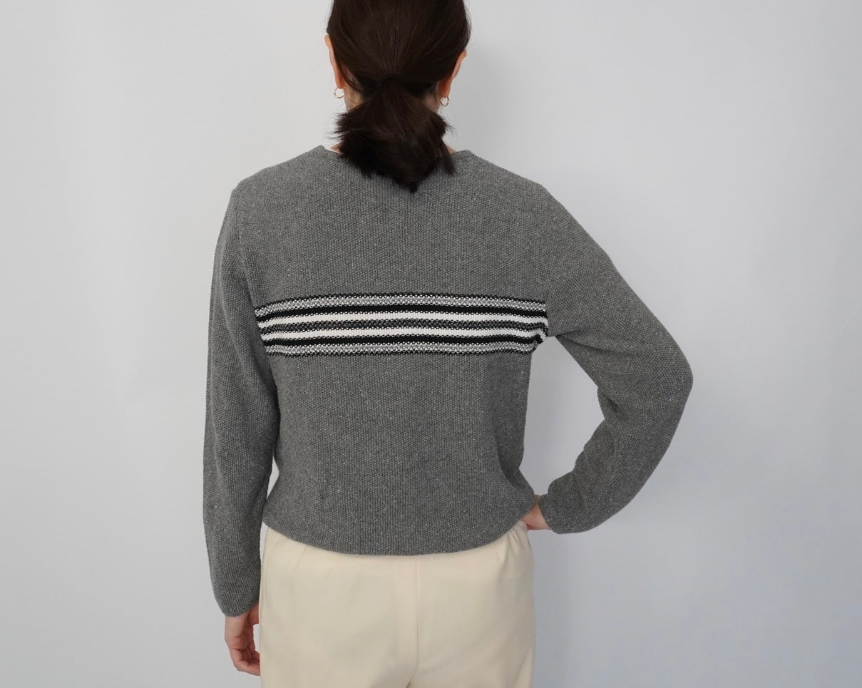 90s Line Design Cotton Top Made in USA