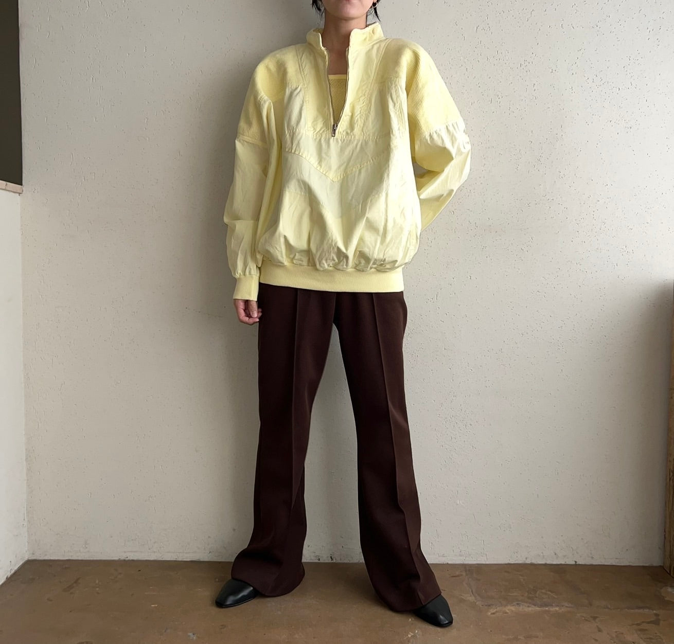 90s EURO Zipped Cotton Top