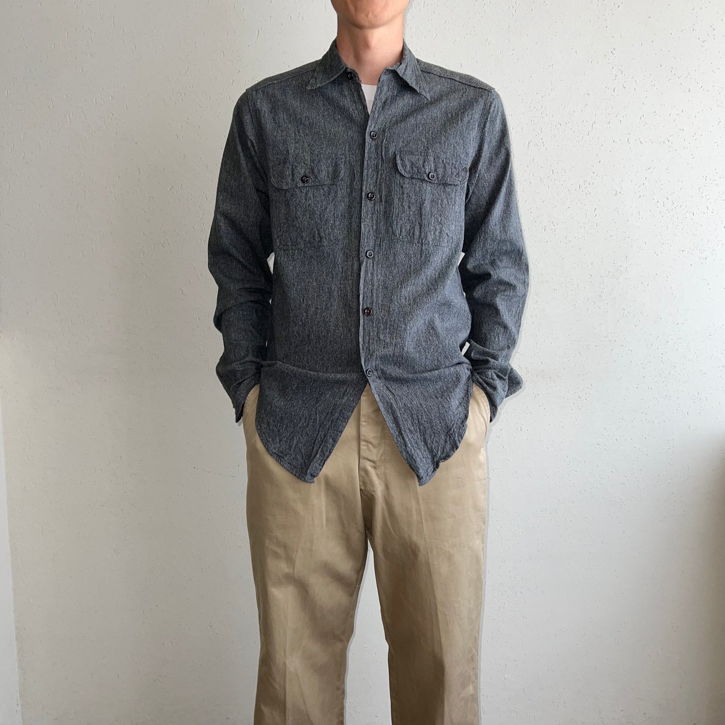 60s BIG MAC Penneys Black Chambray Shirt