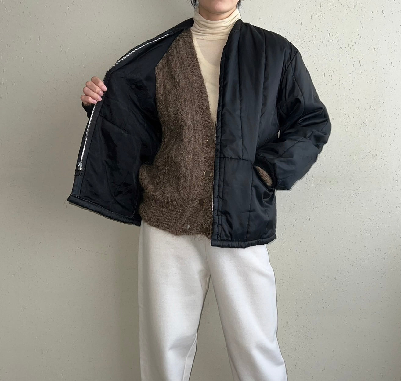 70s Quilted Light Jacket