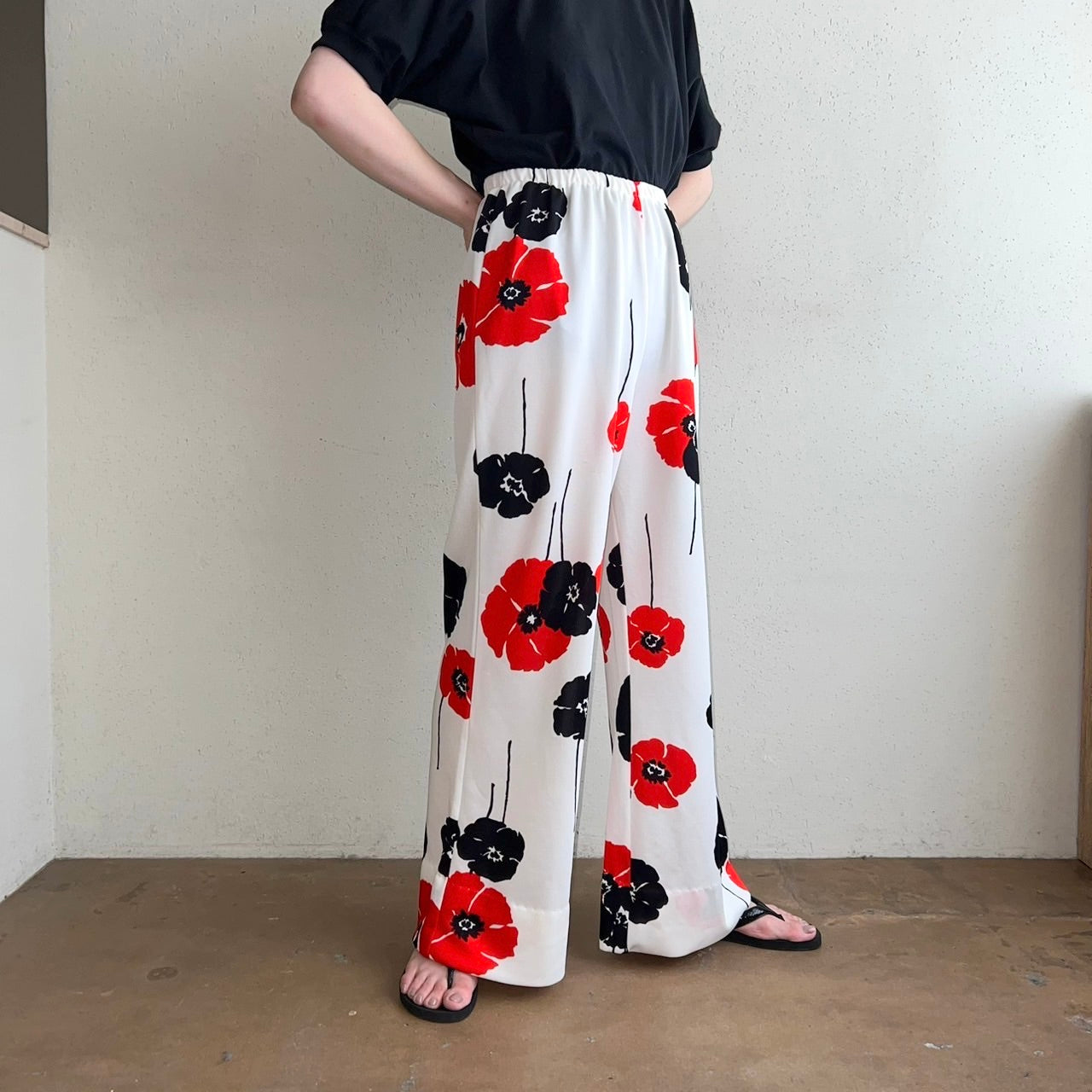 70s Floral Print Pants