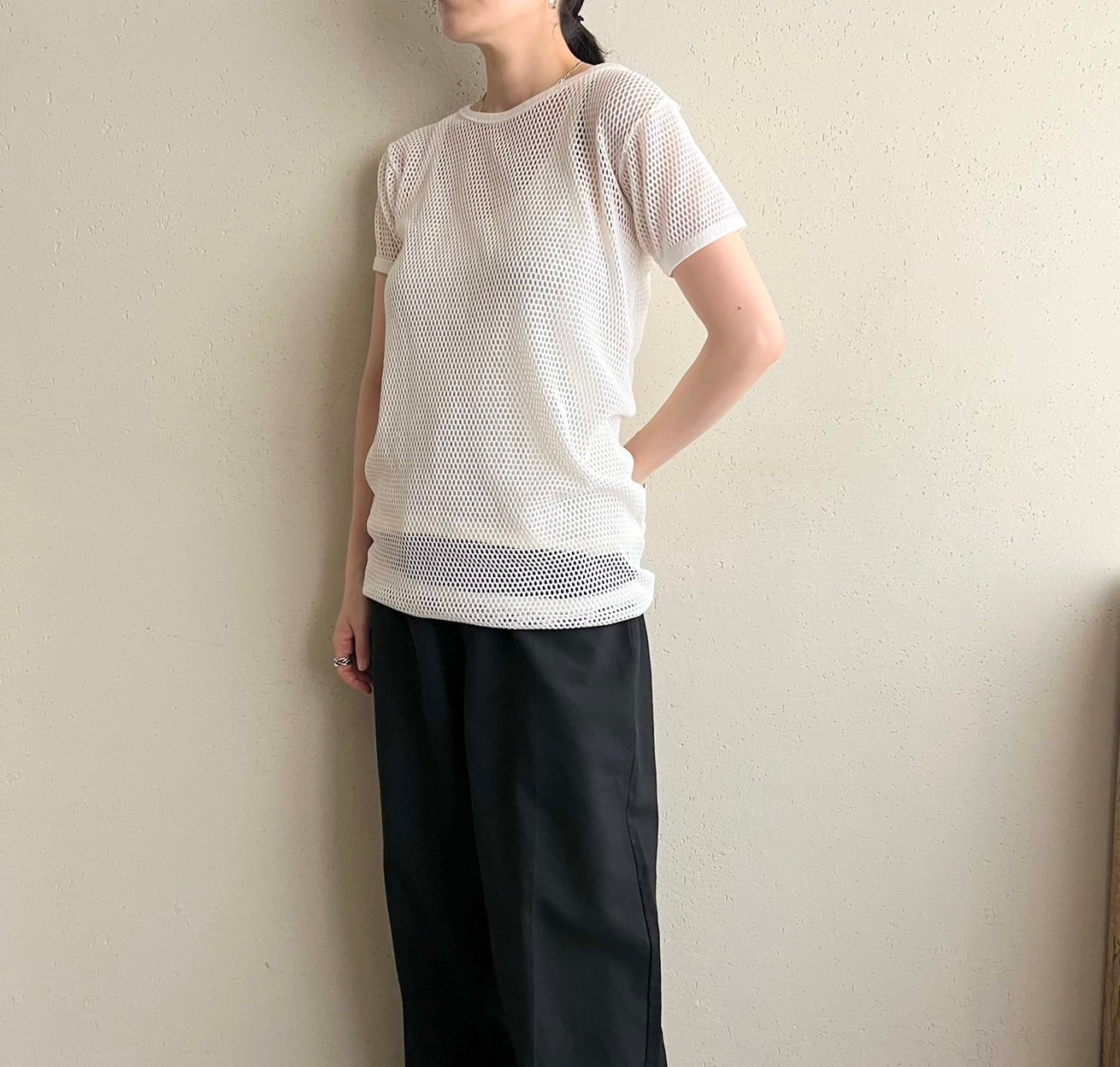 90s Mesh T-shirt Made in Italy