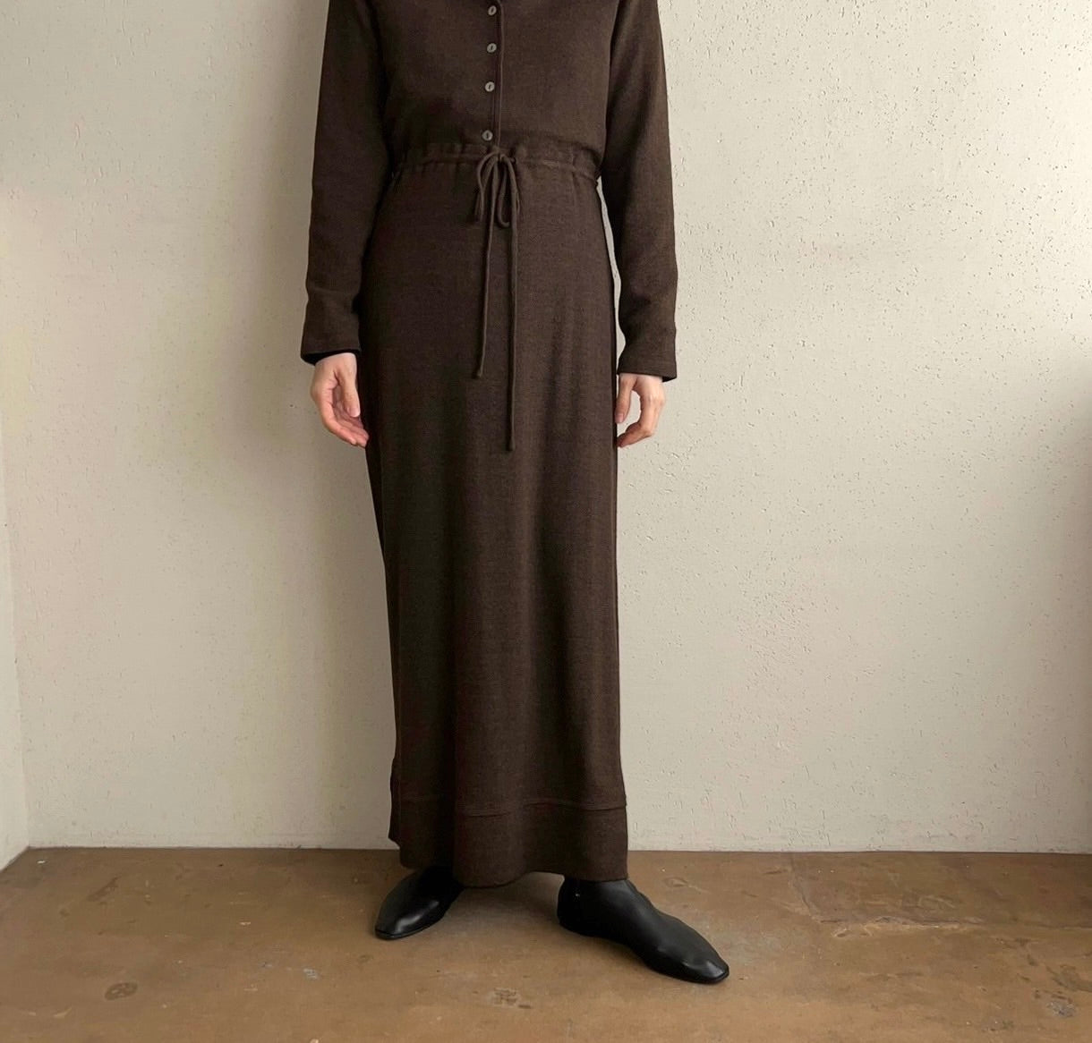 90s Brown Rayon Two-Piece Made in USA