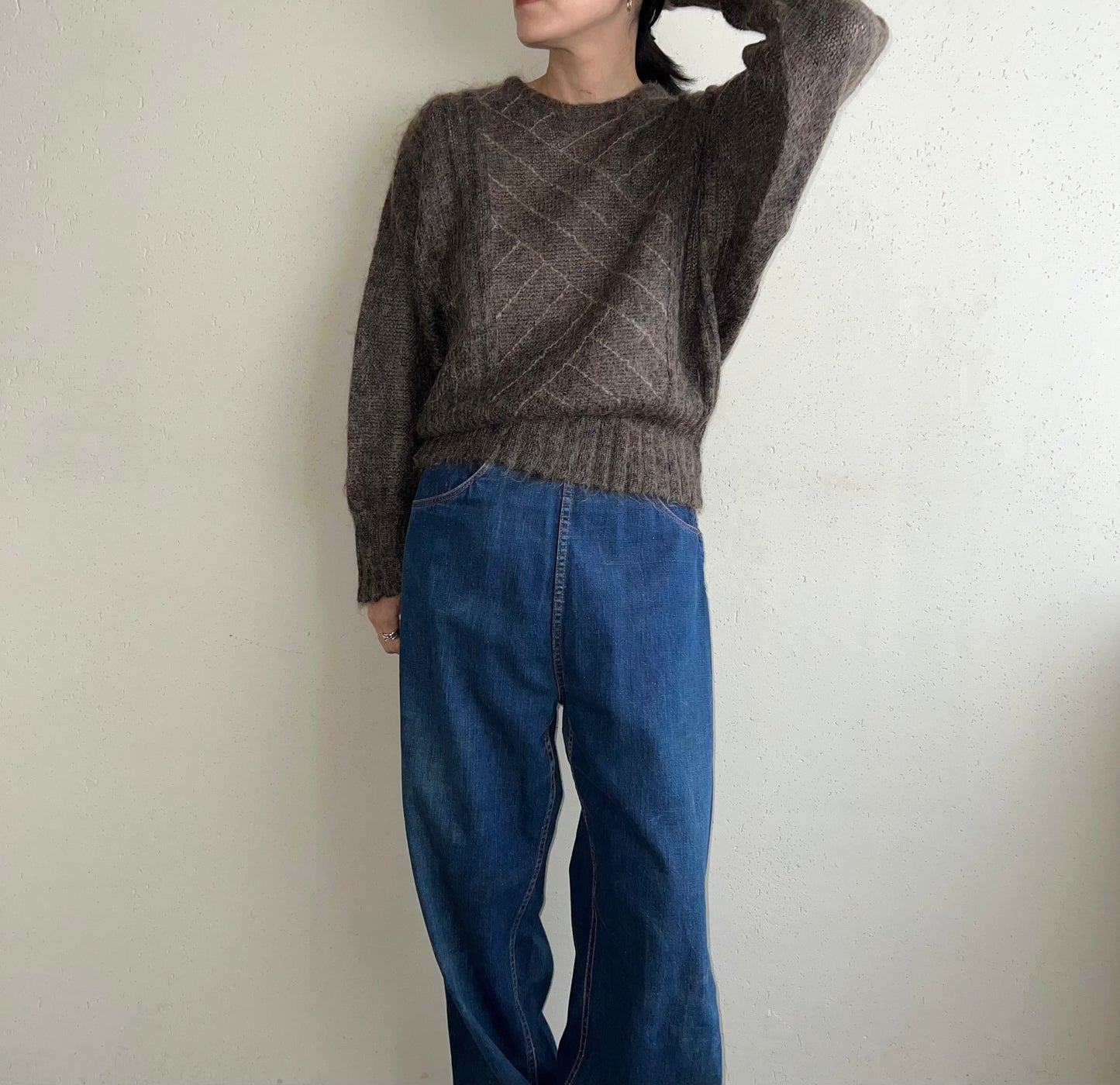 80s Design Mohair Knit Made in Italy