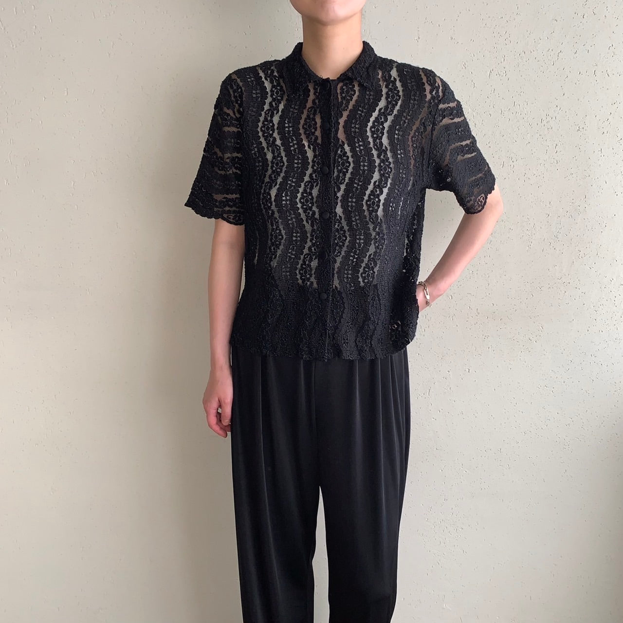 90s Lace Top Made in Italy