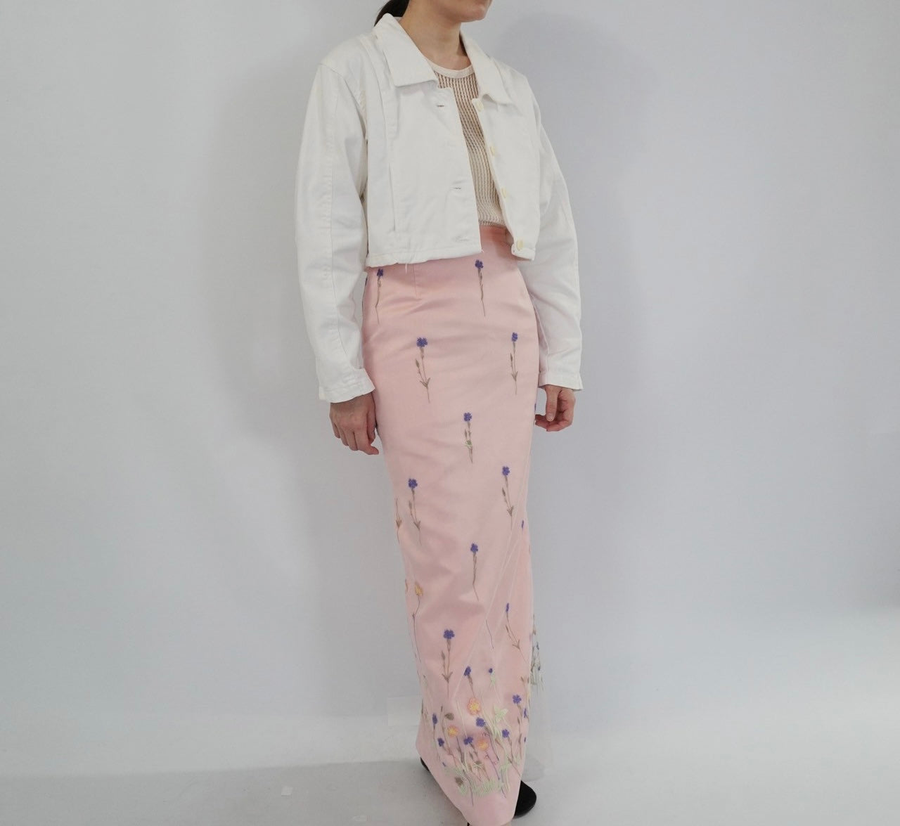 90s White Cotton Jacket