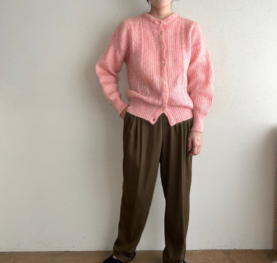 90s Mohair Knit Cardigan Made in Britain