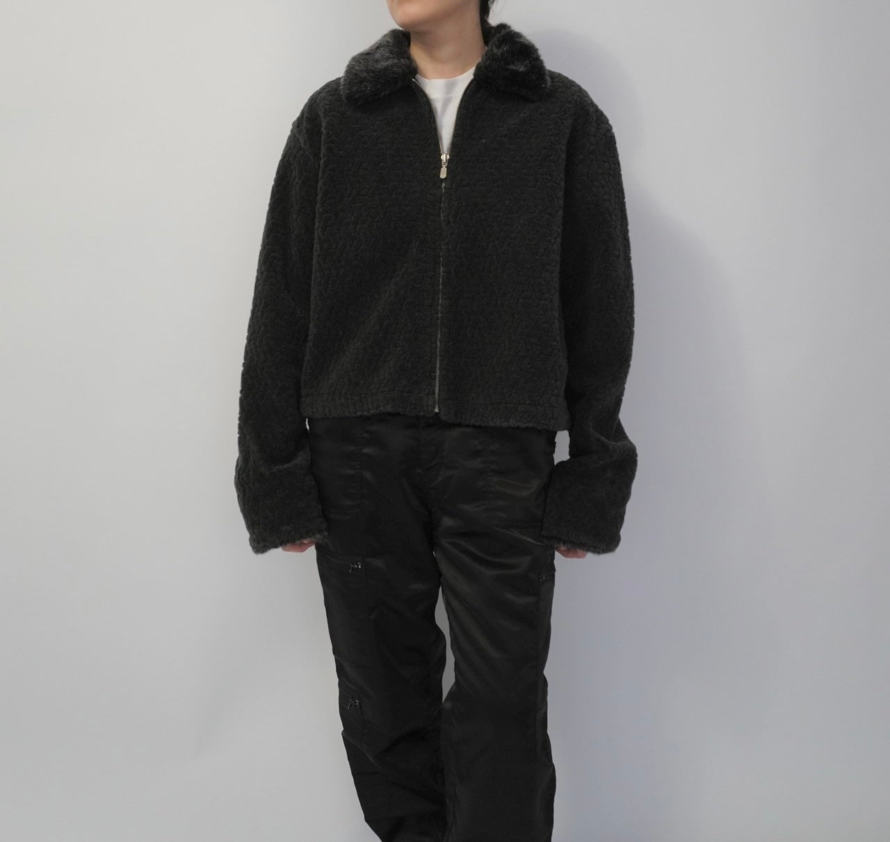 90s Fur Zip Jacket