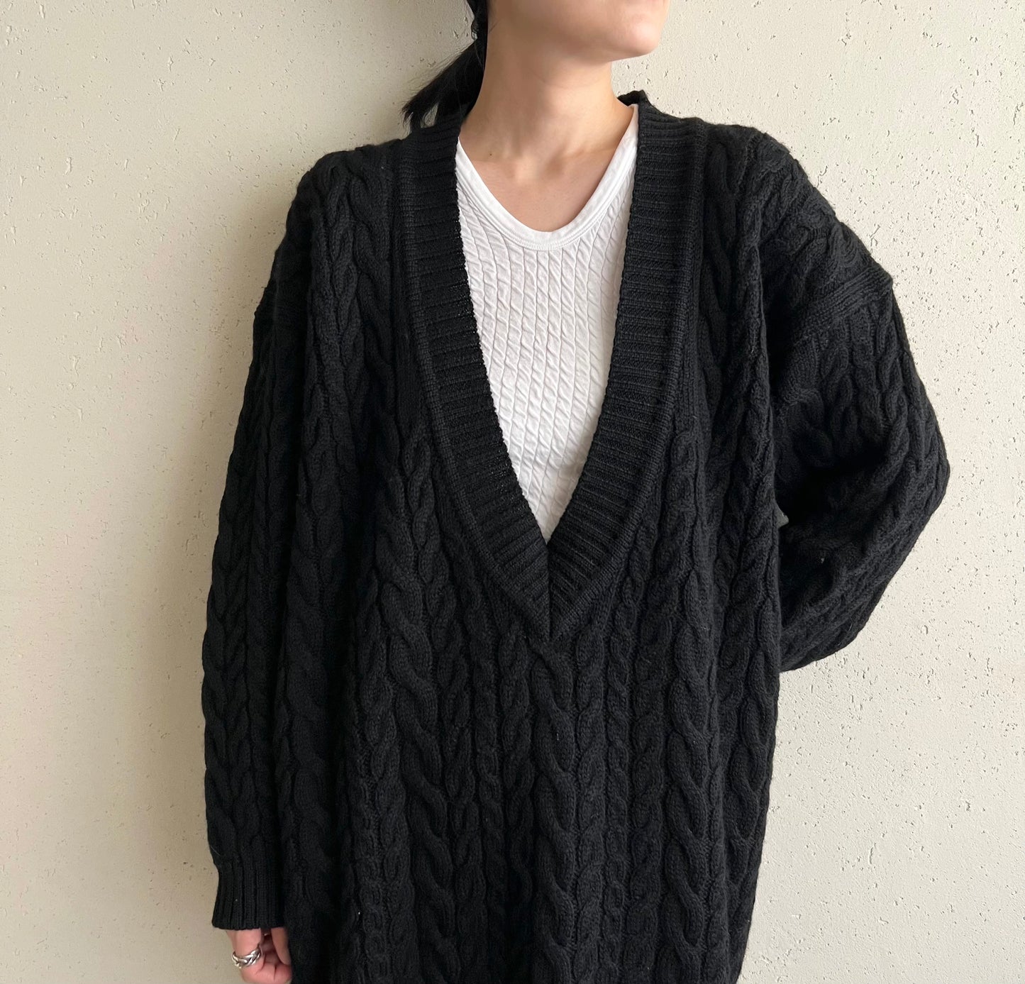 90s V-Neck Wool Knit