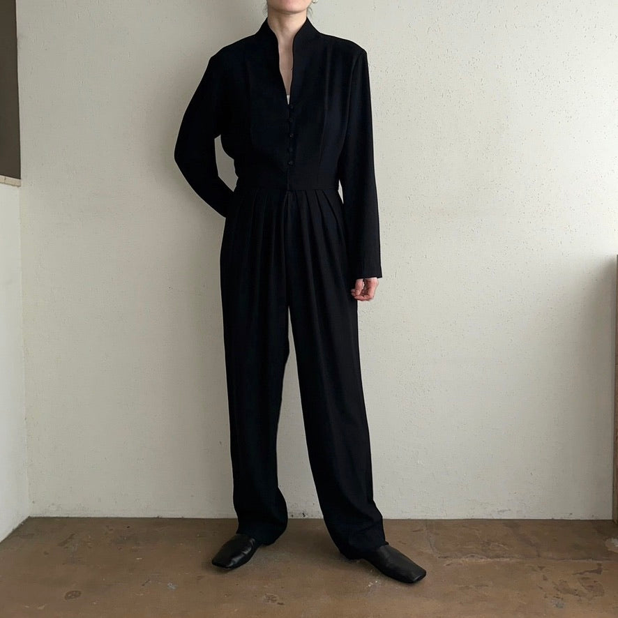 90s Black Jumpsuit