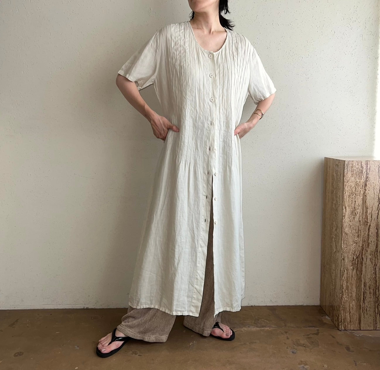 90s EURO Linen Dress