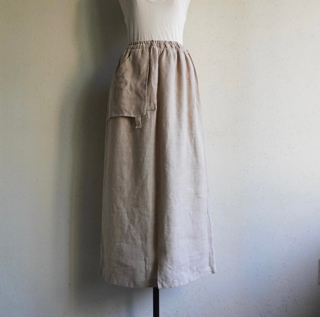 80s EURO Linen Skirt
