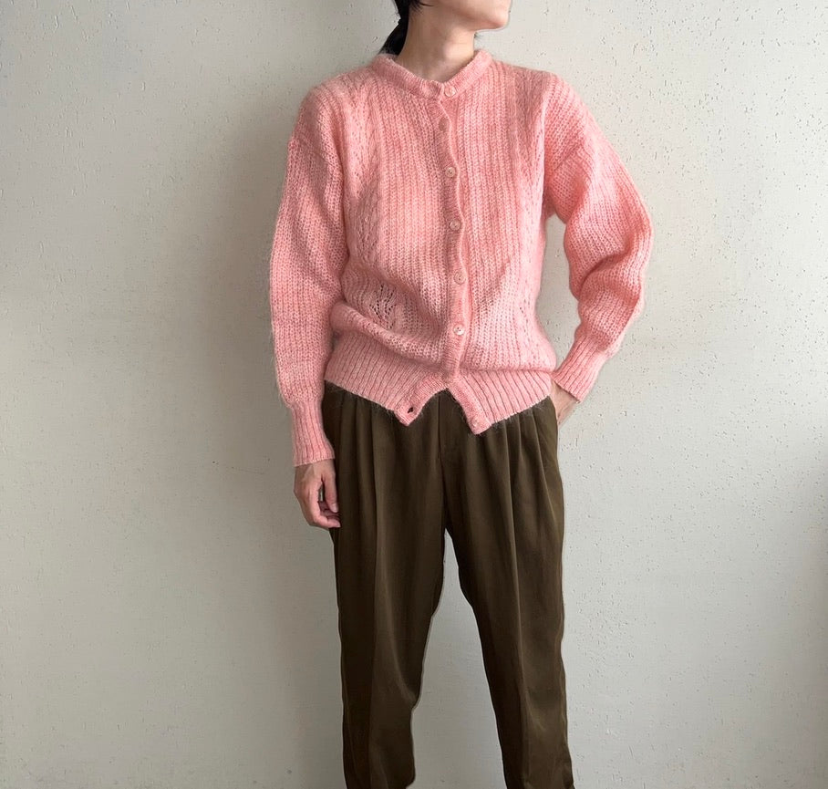 90s Mohair Knit Cardigan Made in Britain