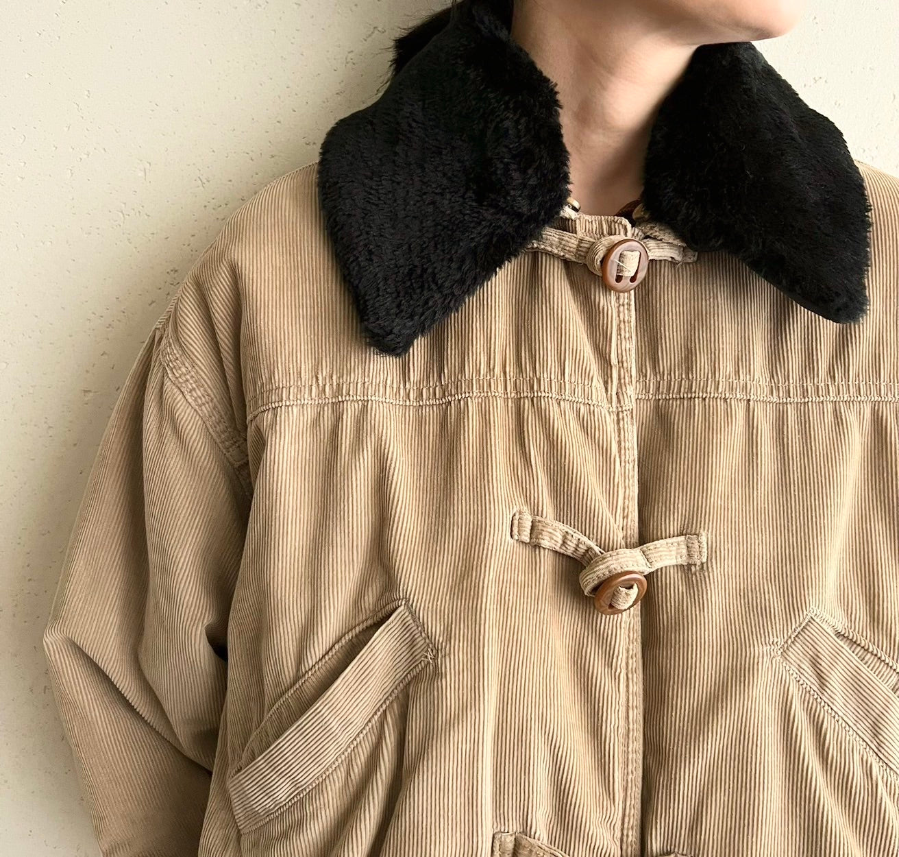 90s ”BLUE FAMILY BENETTON”Corduroy Jacket Made in Italy