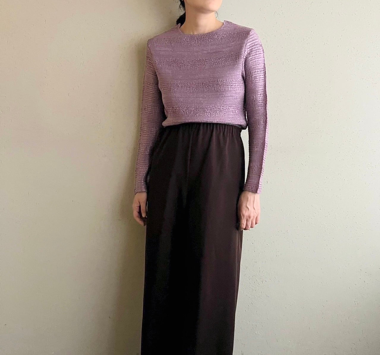 90s Pleat Top Made in France