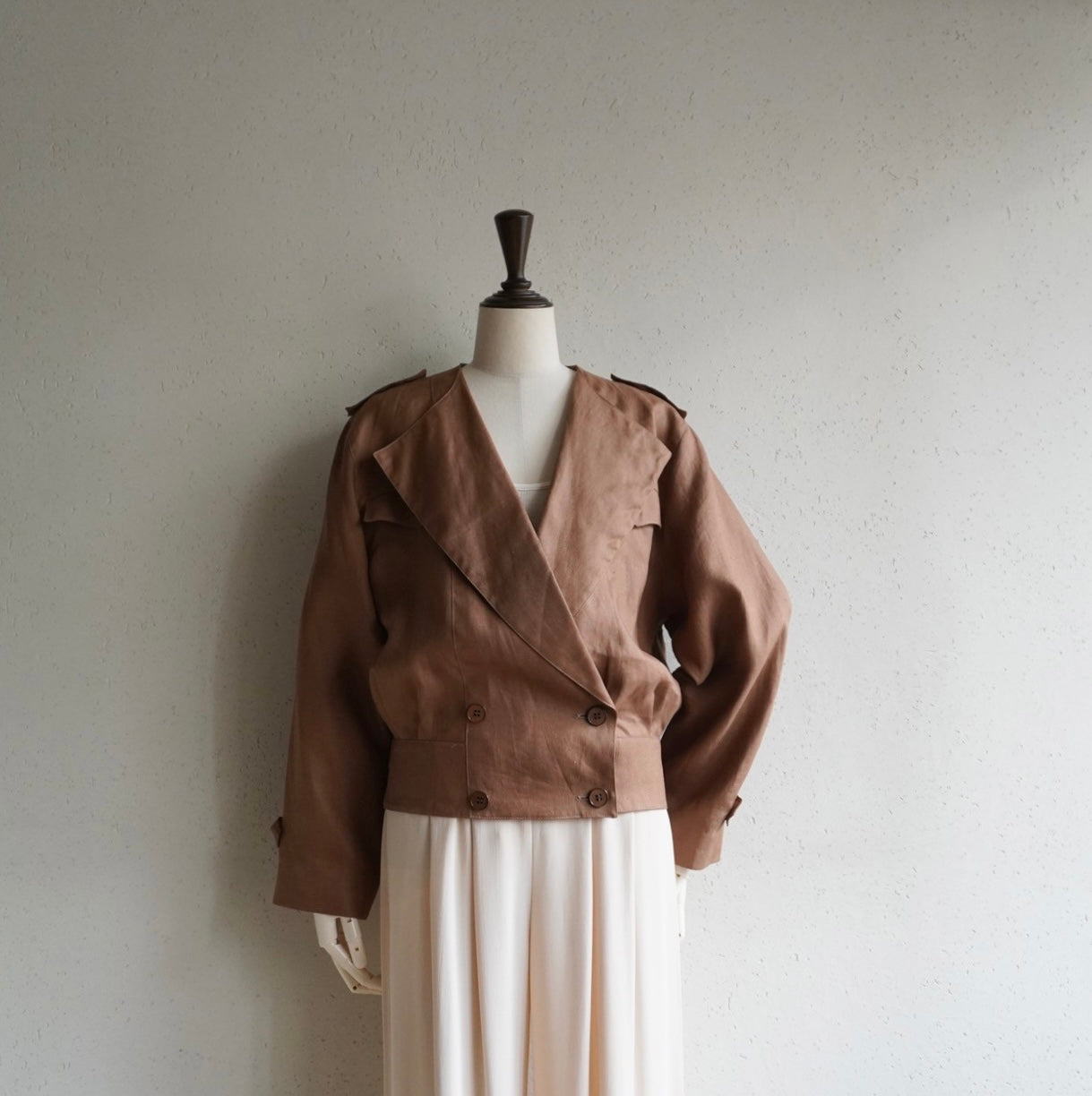 80s Linen Jacket Made in Italy