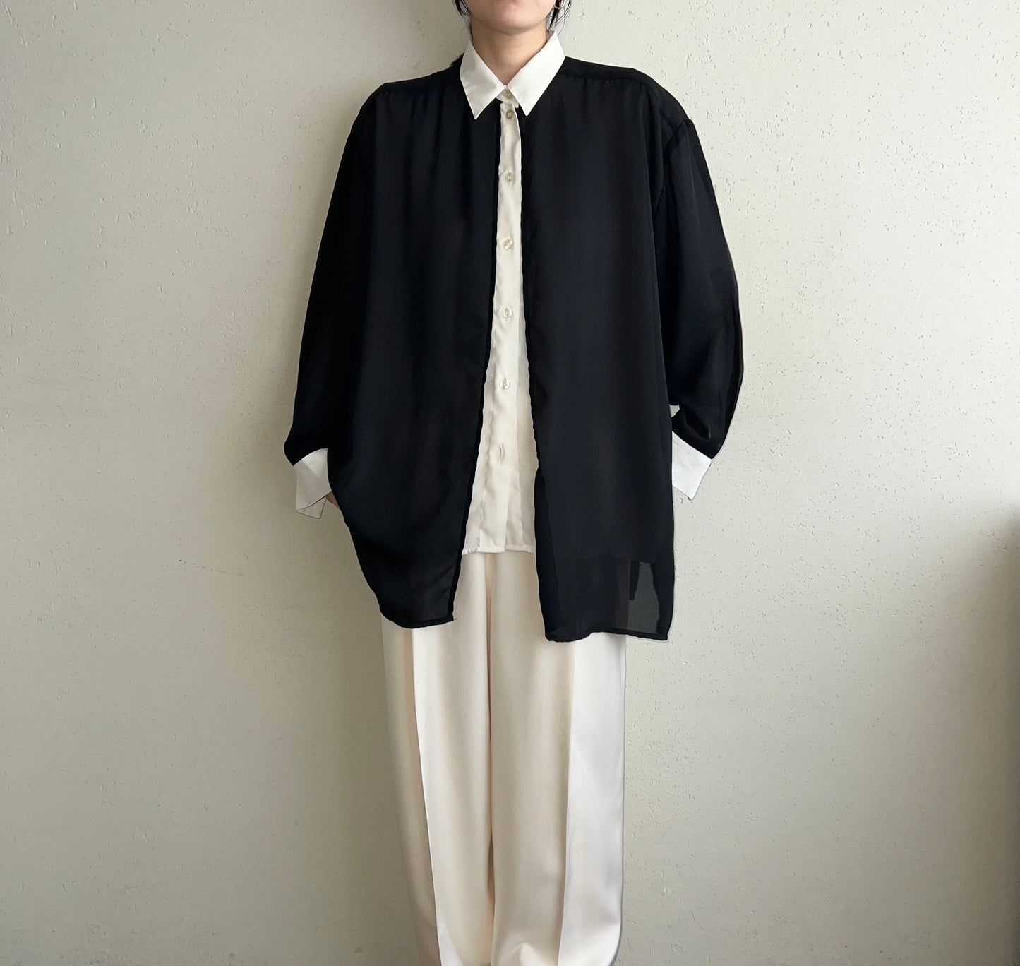90s Black x White Shirt
