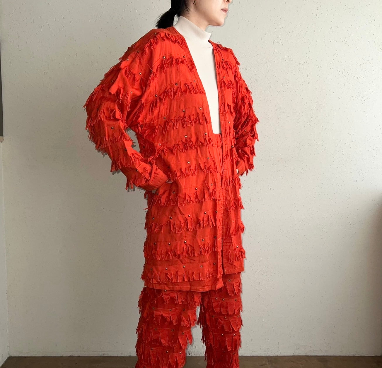 80s Rayon Fringe Jacket