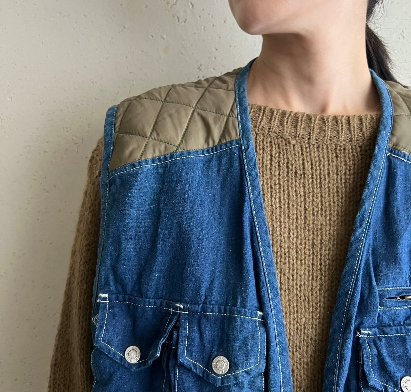 90s Denim Vest Dead Stock