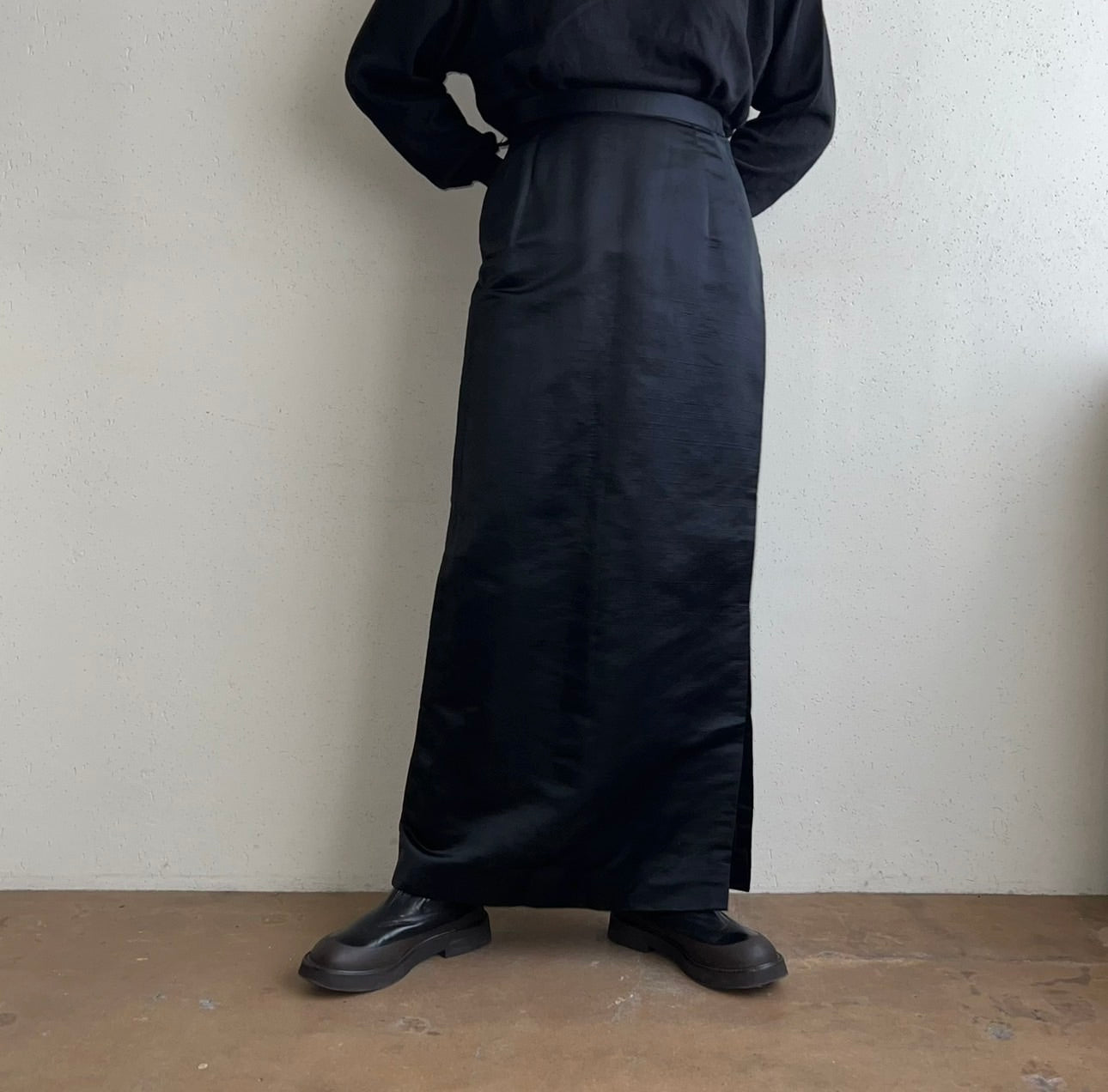 70s Black Skirt