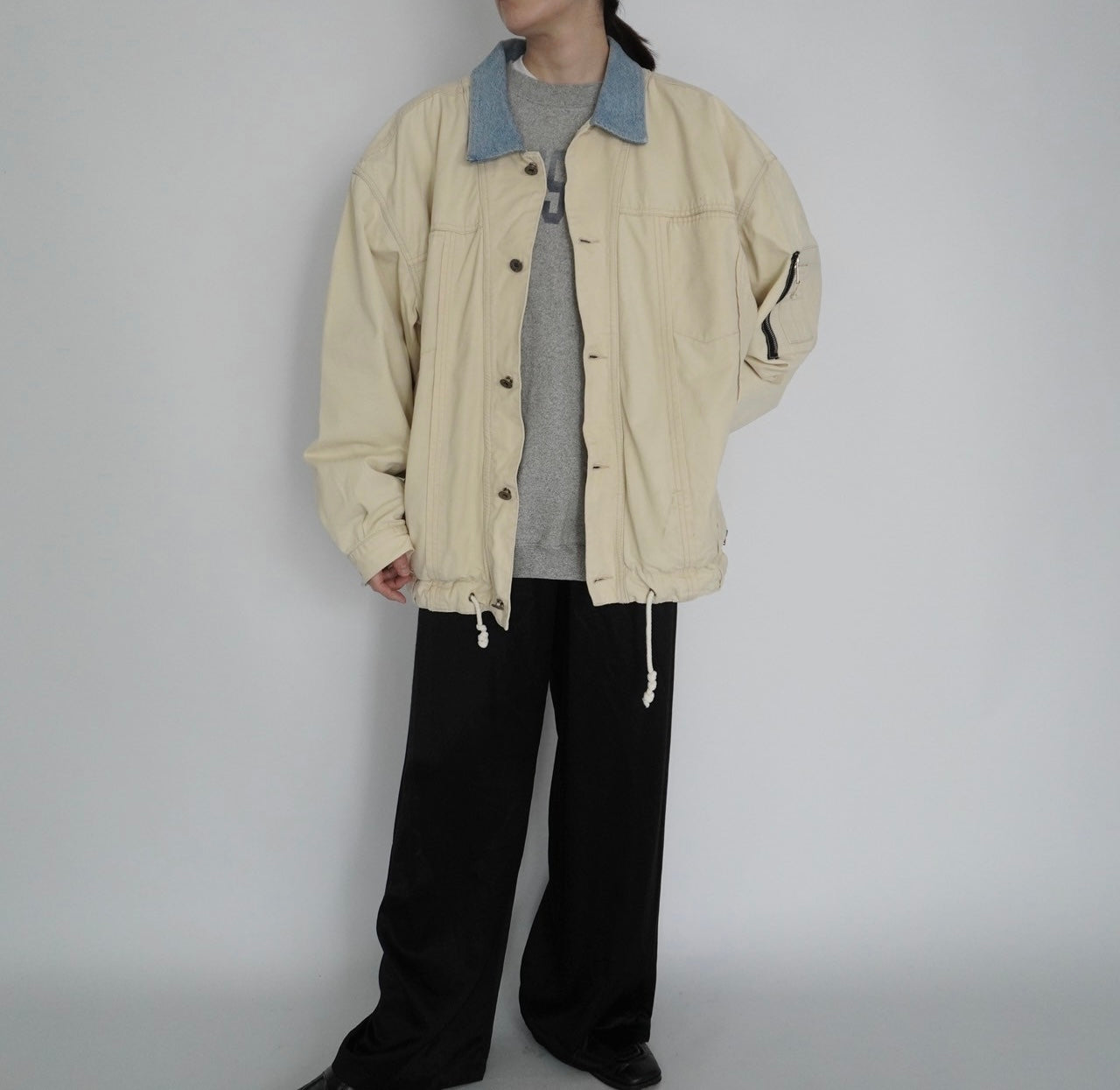 90s Denim Collar Jacket