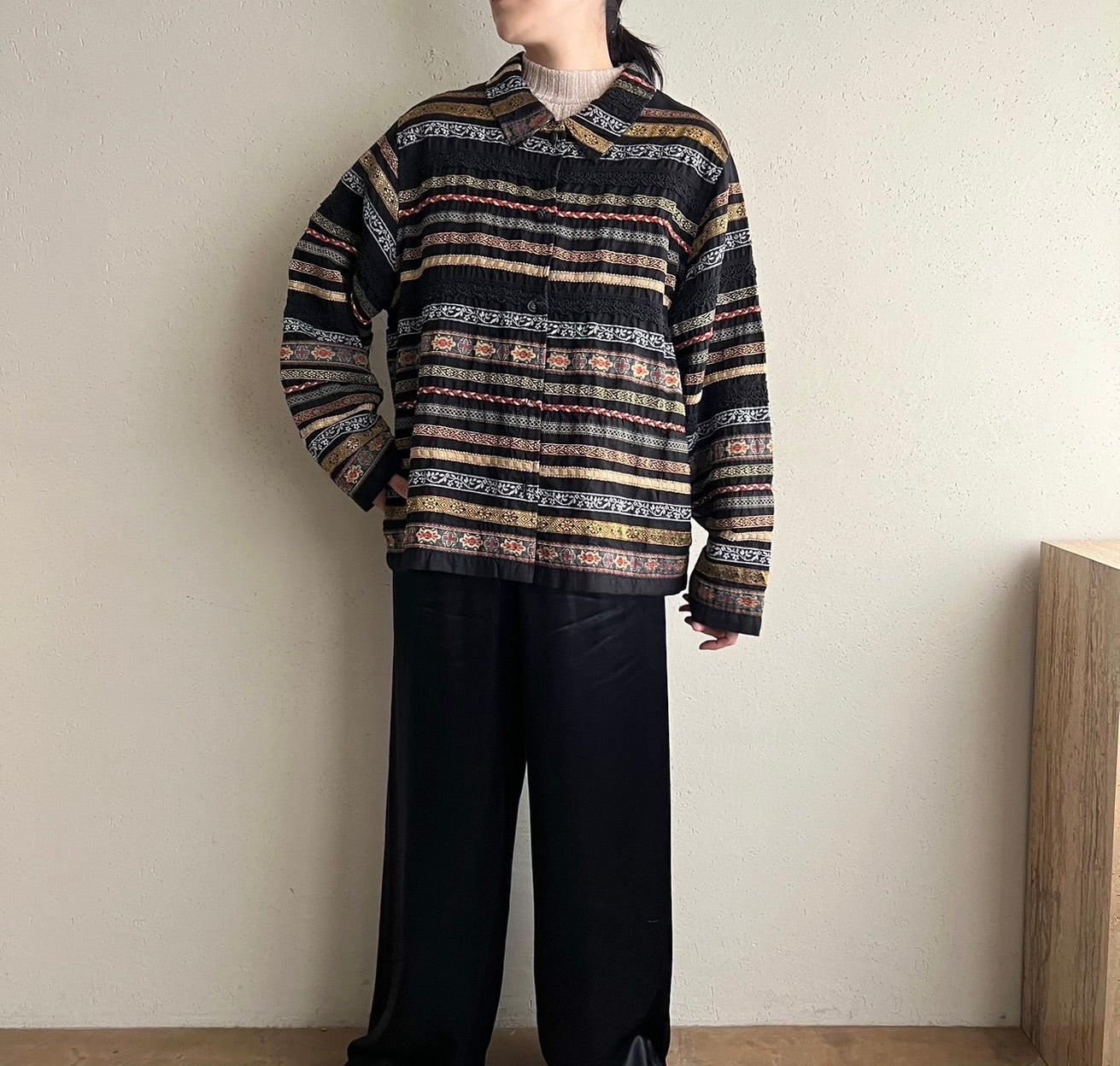 90s Design Silk Jacket