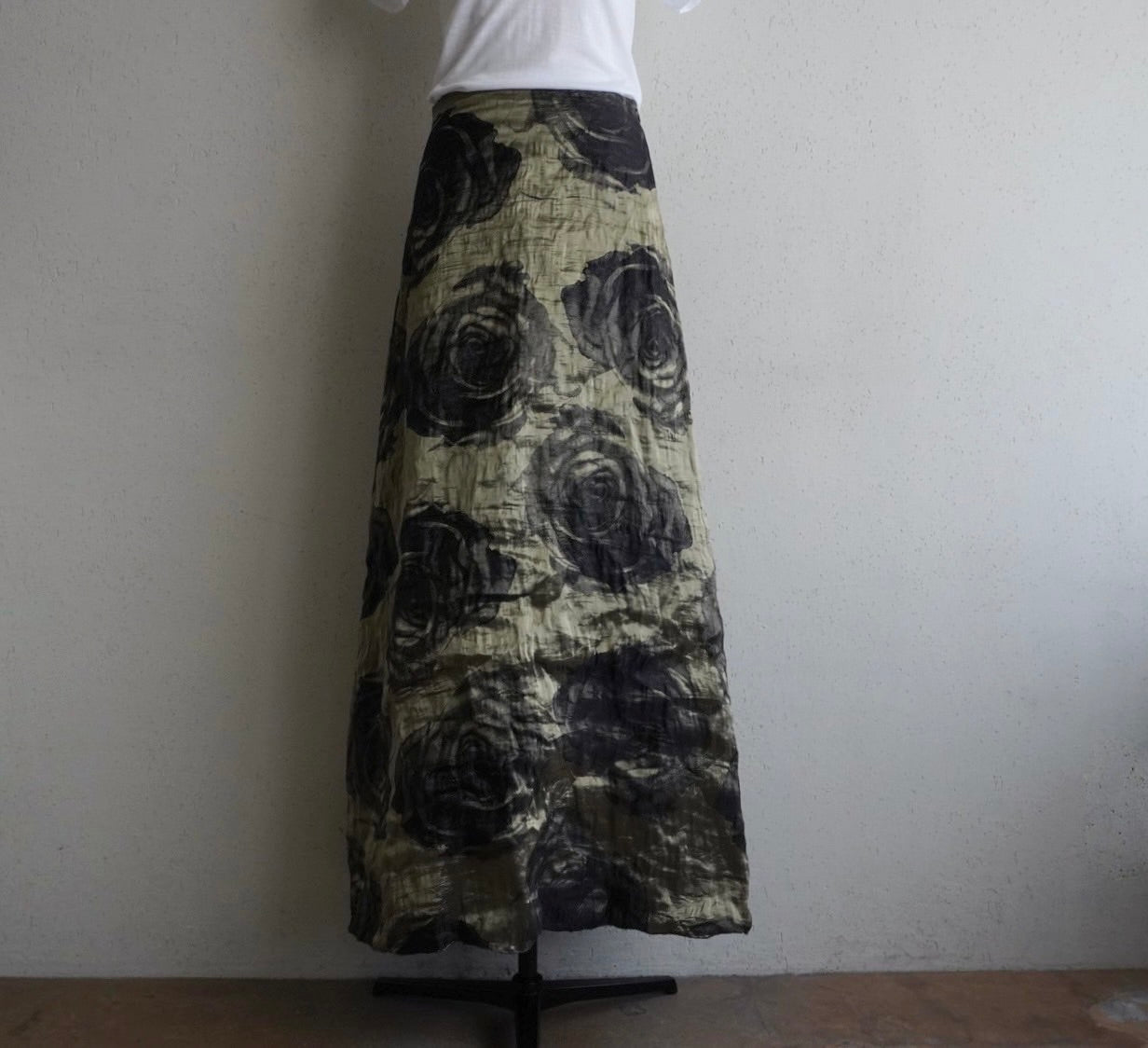 90s Silk Maxi Skirt Made in Italy