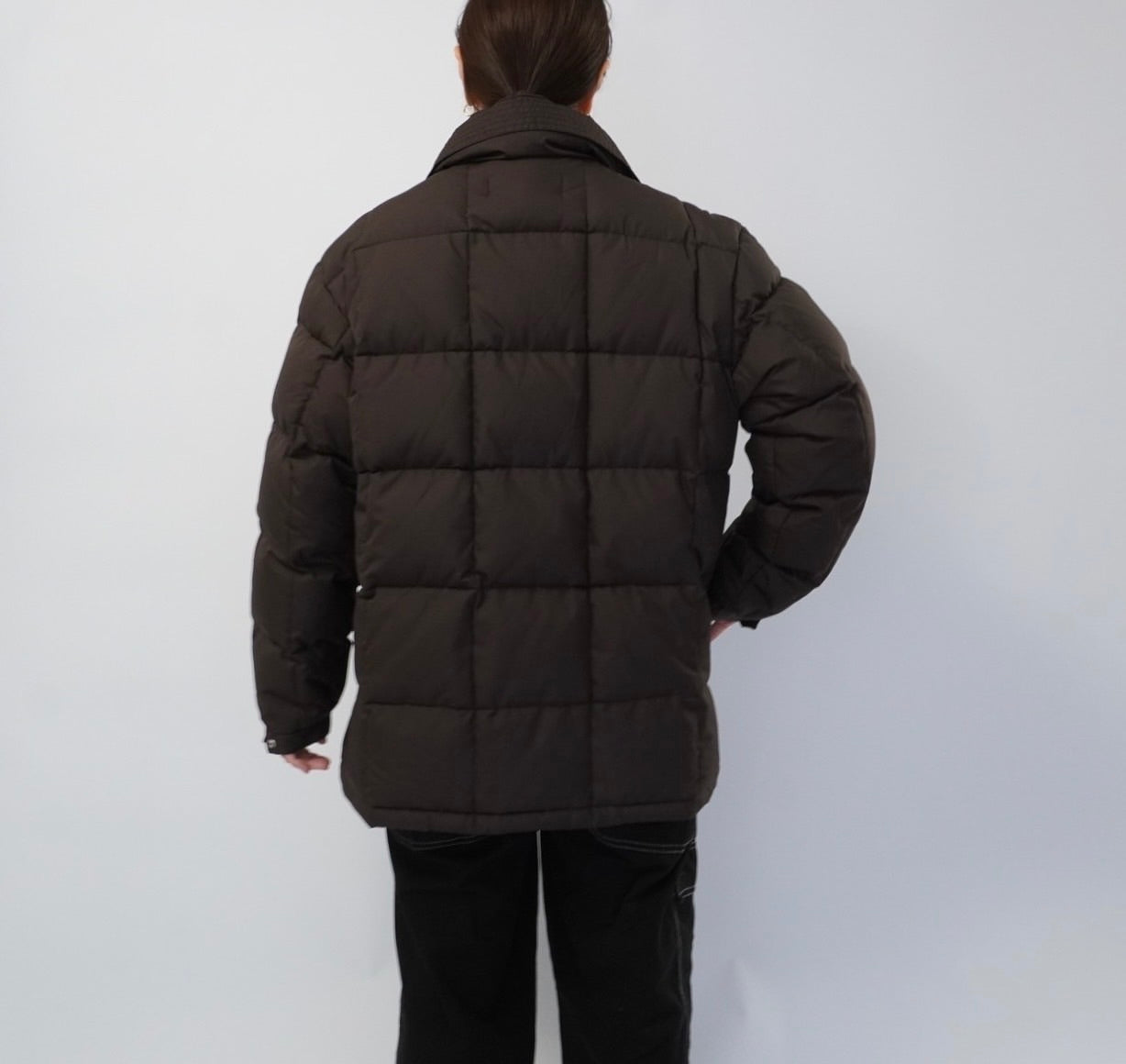 90s Brown Down Jacket