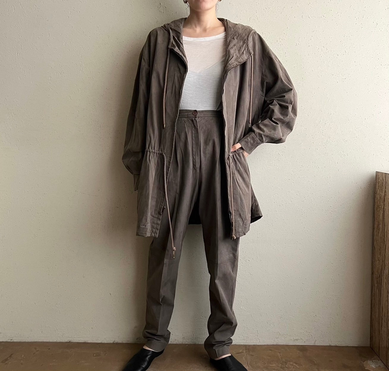 80s Suede Two-Piece Made in USA
