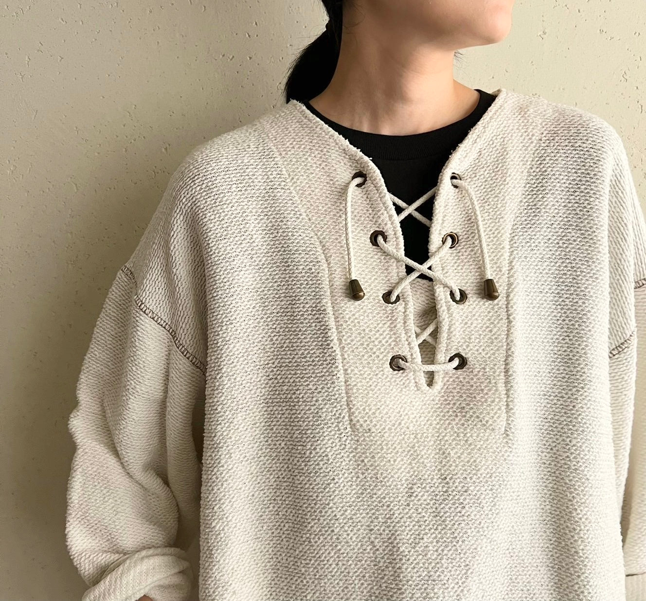 90s Lace Up Top