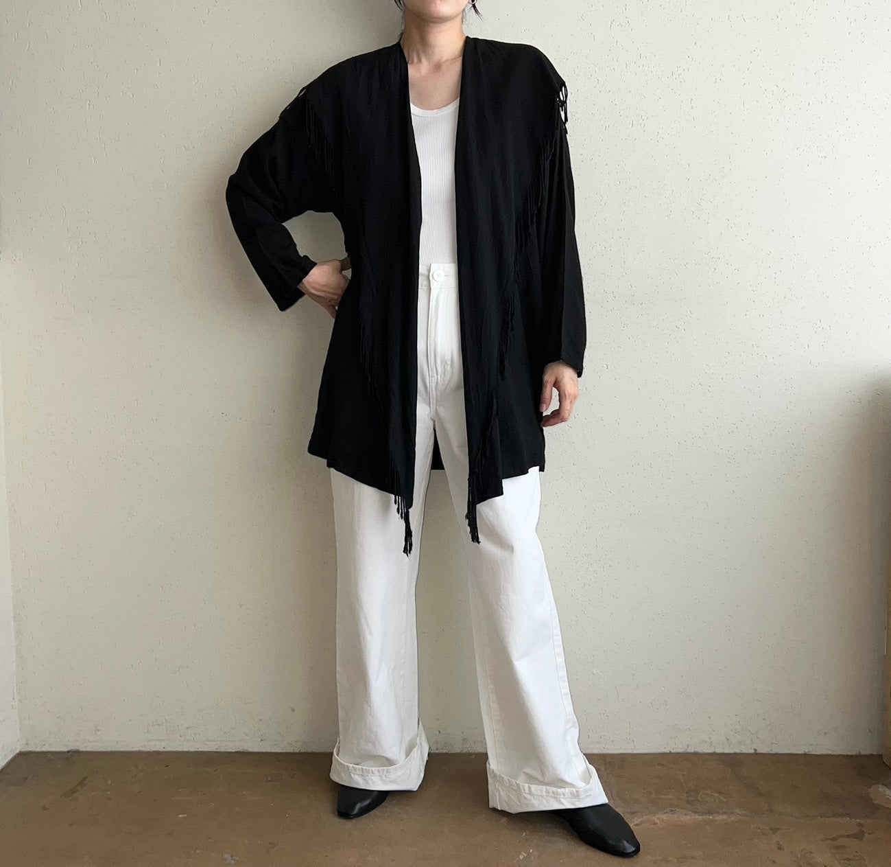 90s Fringe Robe Made in USA