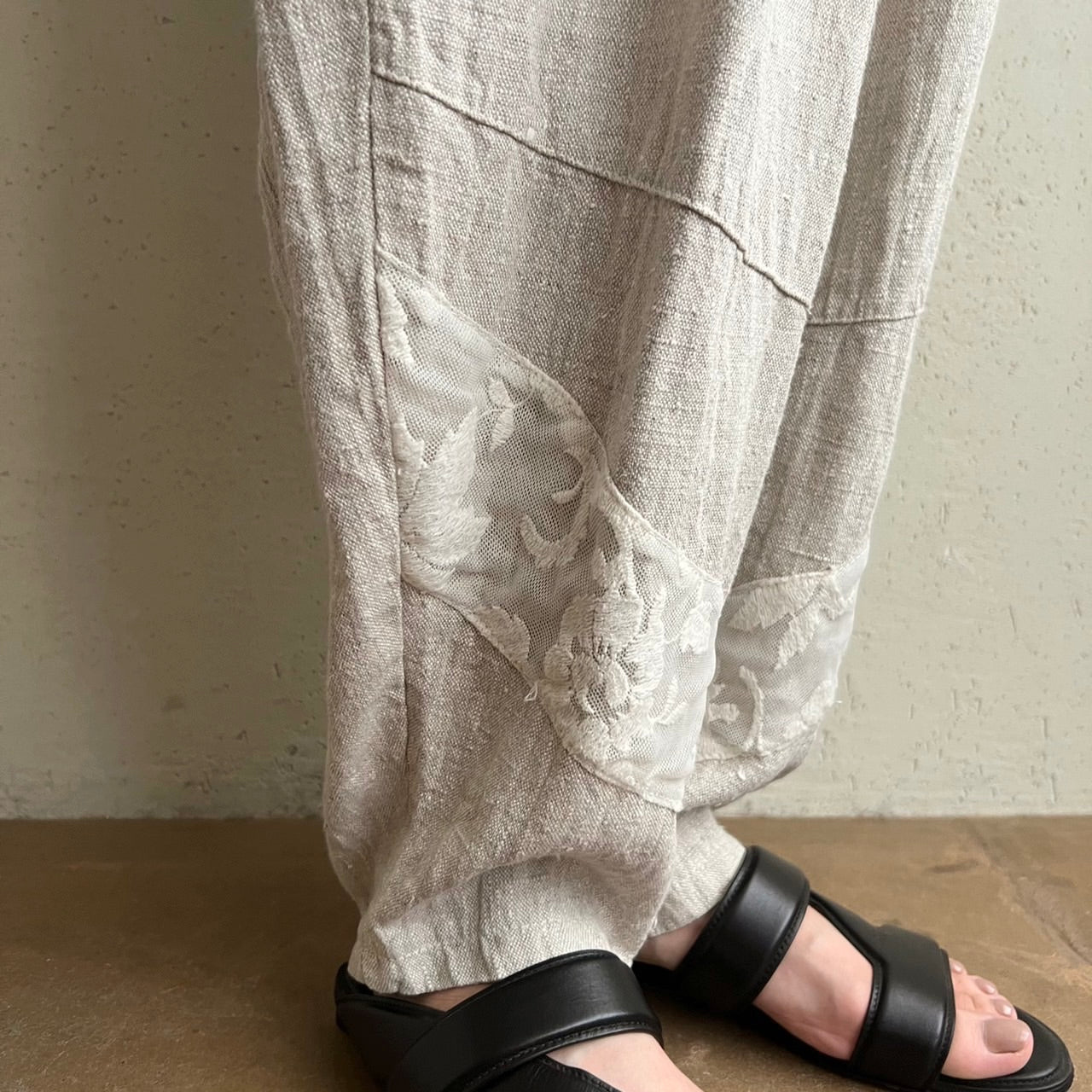 90s Lace Design Pants Made in Italy