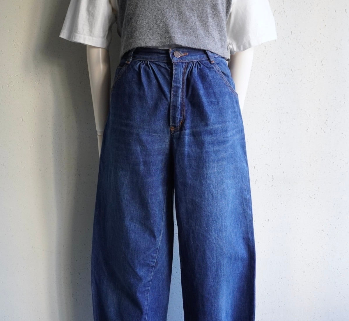 80s ”BENETTON" Wide Denim Pants