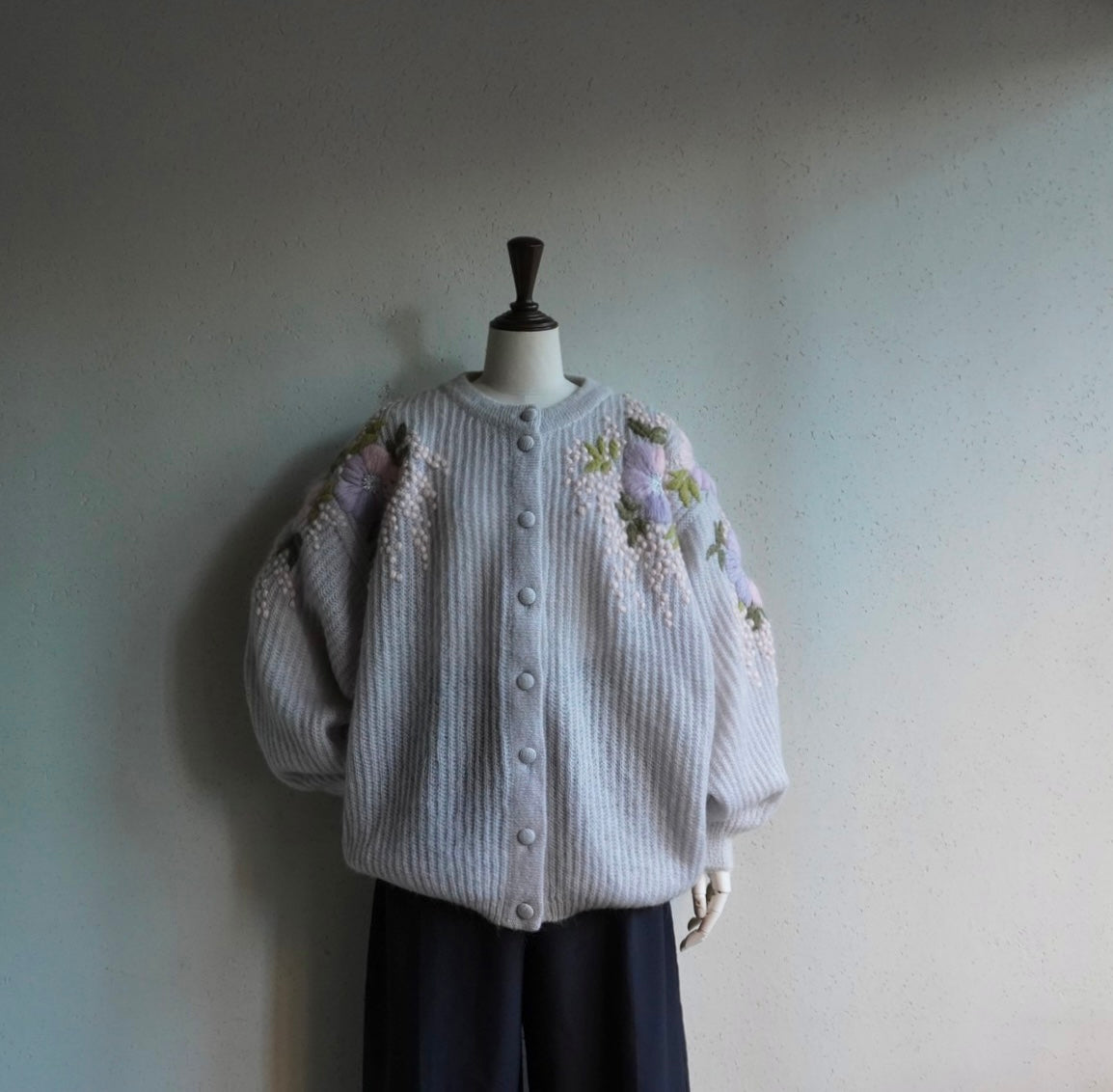 80s EURO Design Mohair Knit Cardigan