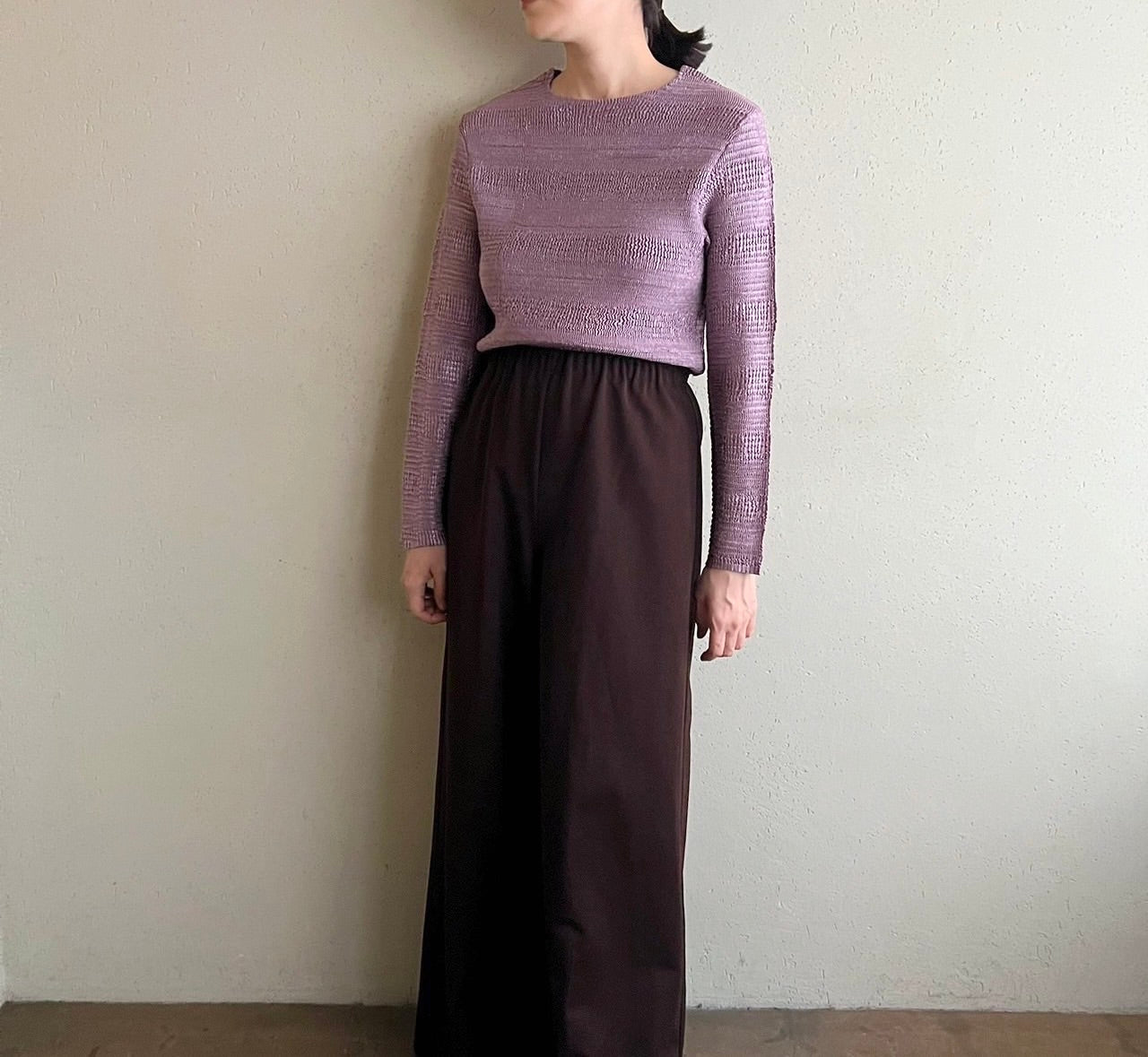 90s Pleat Top Made in France