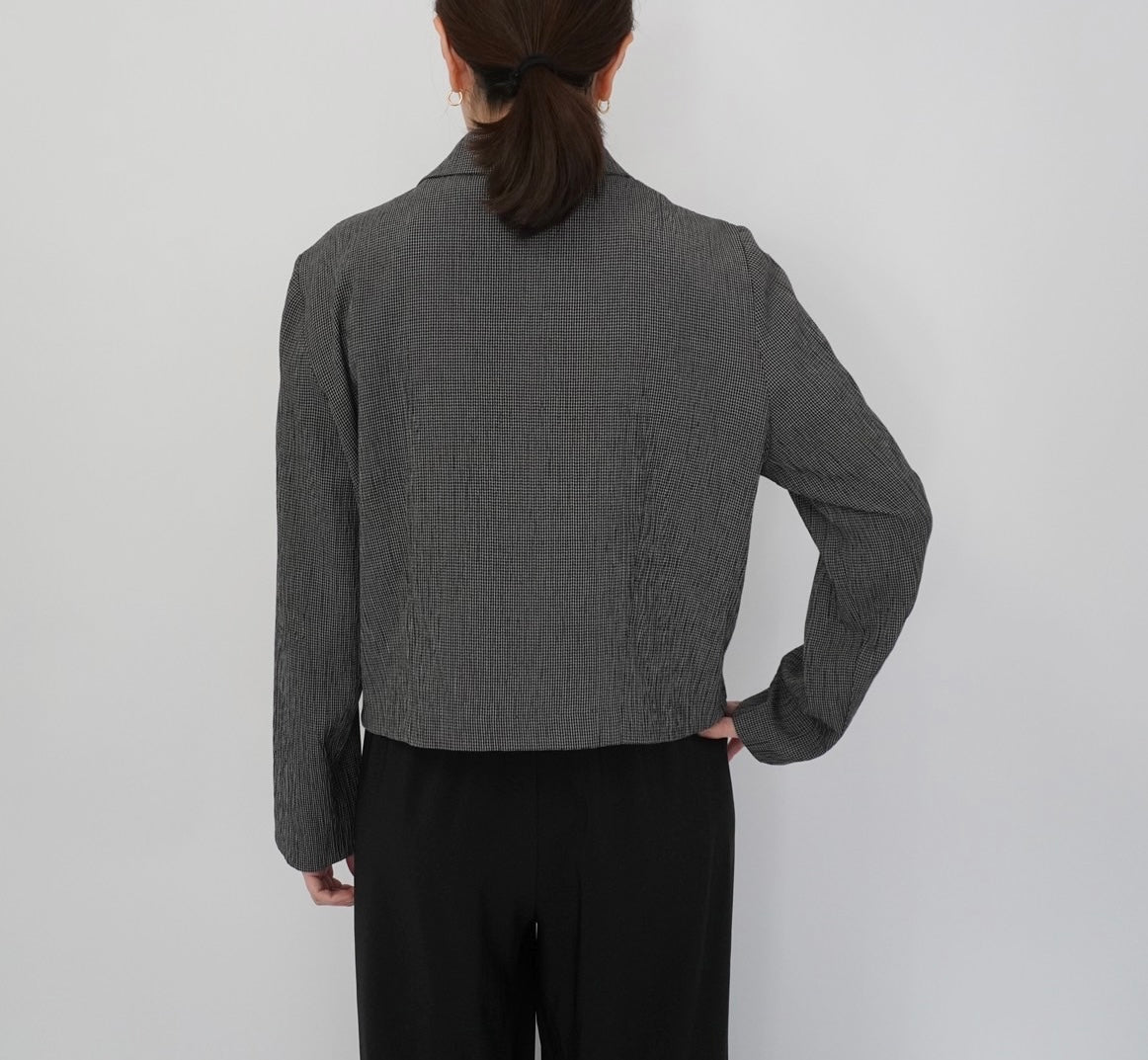 90s Pleat Zip Shirt,Jacket